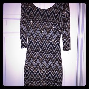Glittery Body con dress Sz 4